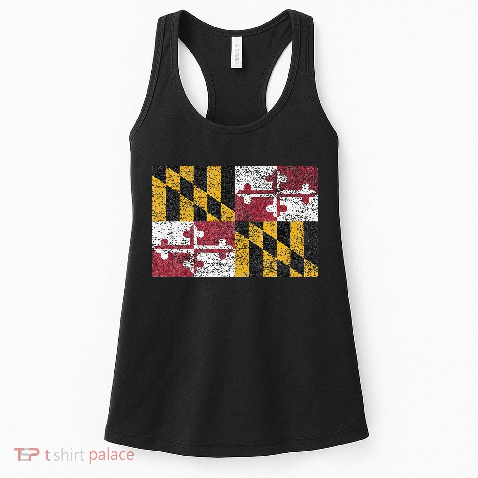 MARYLAND STATE FLAG ANNAPOLIS BALTIMORE CHESAPEAKE BAY Women's Tank Top