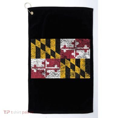 MARYLAND STATE FLAG ANNAPOLIS BALTIMORE CHESAPEAKE BAY Golf Towel