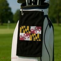 MARYLAND STATE FLAG ANNAPOLIS BALTIMORE CHESAPEAKE BAY Golf Towel thumb 2