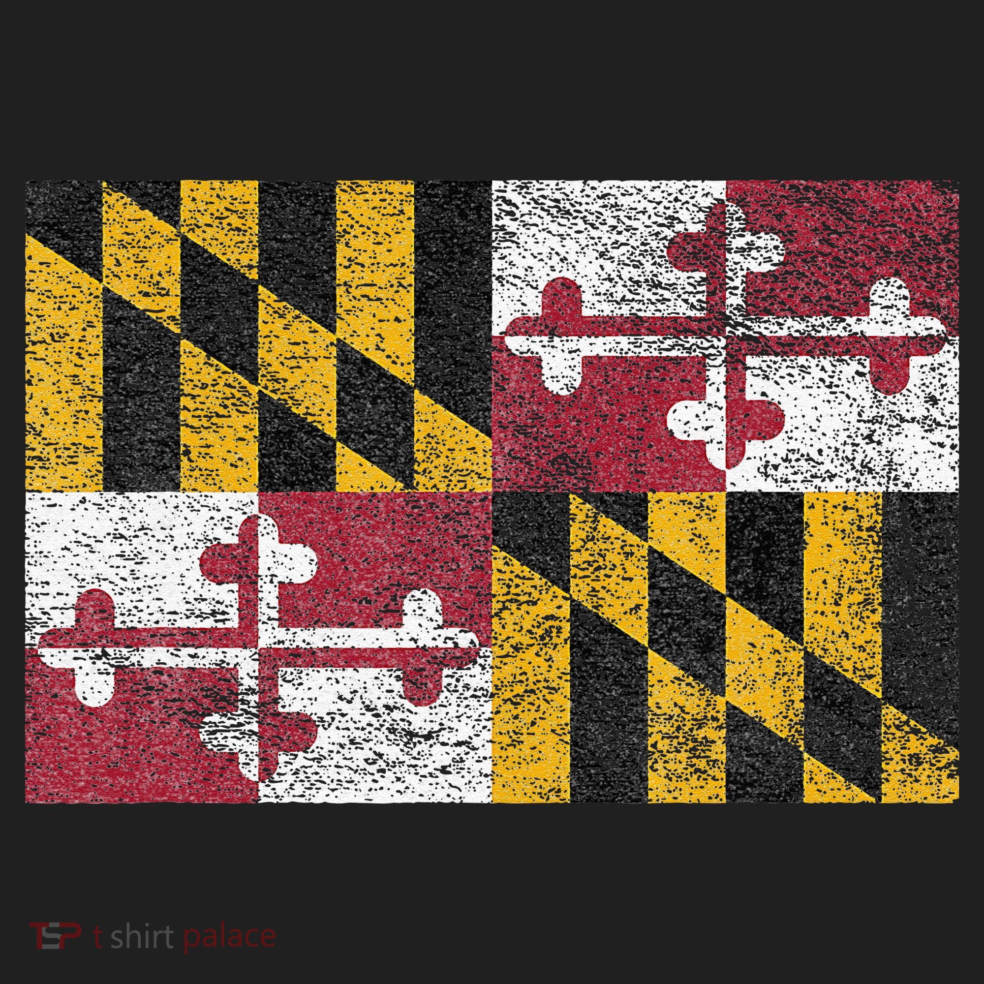 MARYLAND STATE FLAG ANNAPOLIS BALTIMORE CHESAPEAKE BAY Golf Towel