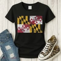 MARYLAND STATE FLAG ANNAPOLIS BALTIMORE CHESAPEAKE BAY Women's T-Shirt thumb 3