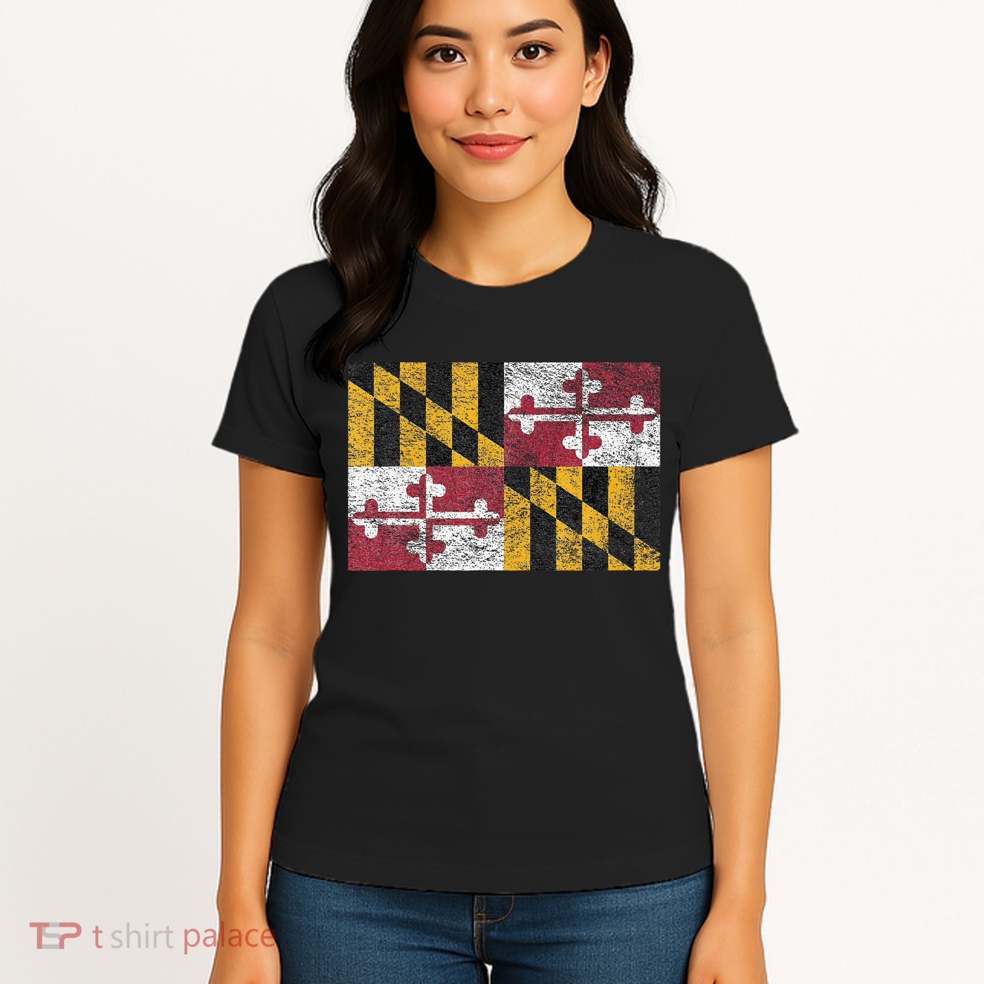 MARYLAND STATE FLAG ANNAPOLIS BALTIMORE CHESAPEAKE BAY Women's T-Shirt