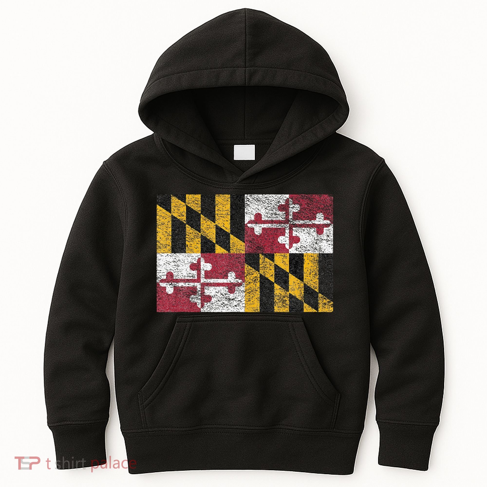 MARYLAND STATE FLAG ANNAPOLIS BALTIMORE CHESAPEAKE BAY Kids Hoodie