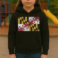 MARYLAND STATE FLAG ANNAPOLIS BALTIMORE CHESAPEAKE BAY Kids Hoodie thumb 3