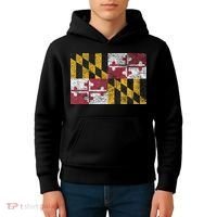 MARYLAND STATE FLAG ANNAPOLIS BALTIMORE CHESAPEAKE BAY Kids Hoodie thumb 4