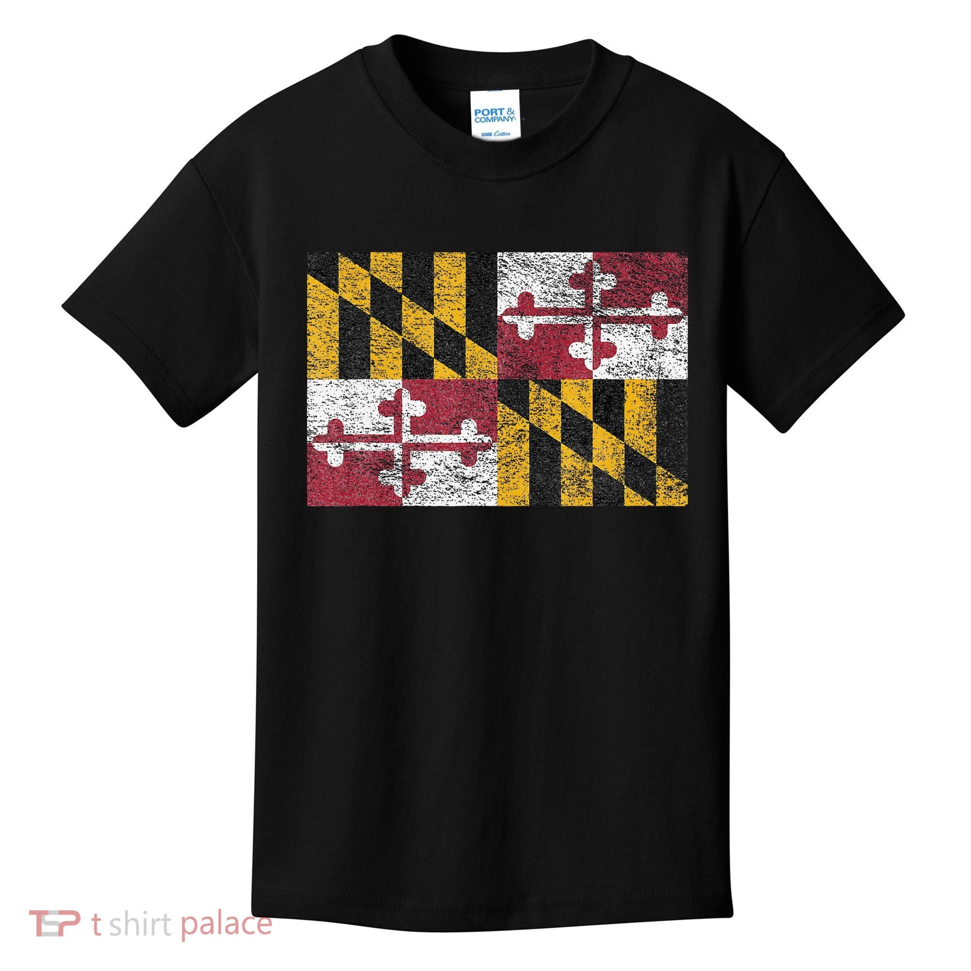 MARYLAND STATE FLAG ANNAPOLIS BALTIMORE CHESAPEAKE BAY Kids T-Shirt