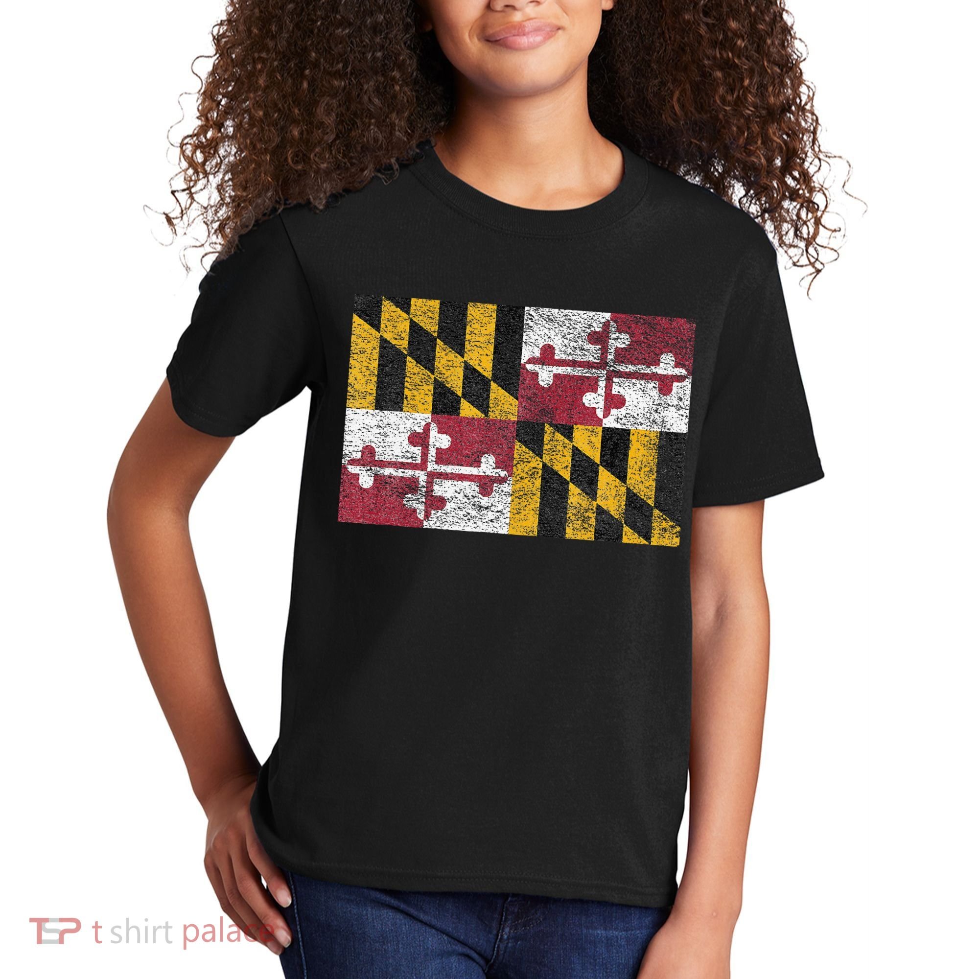MARYLAND STATE FLAG ANNAPOLIS BALTIMORE CHESAPEAKE BAY Kids T-Shirt