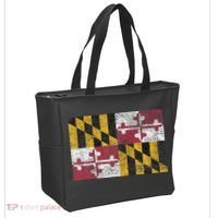 MARYLAND STATE FLAG ANNAPOLIS BALTIMORE CHESAPEAKE BAY Tote Bag thumb 2