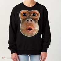 Monkey Stomach Funny Meme Cool Trending Viral Video Women's Sweatshirt thumb 0