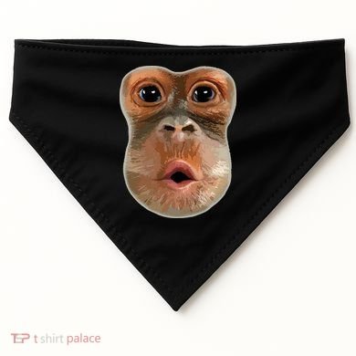 Monkey Stomach Funny Meme Cool Trending Viral Video USA-Made Doggie Bandana