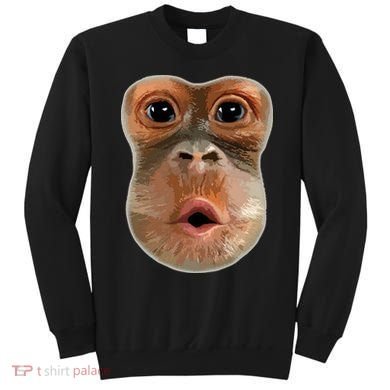 Monkey Stomach Funny Meme Cool Trending Viral Video Sweatshirt