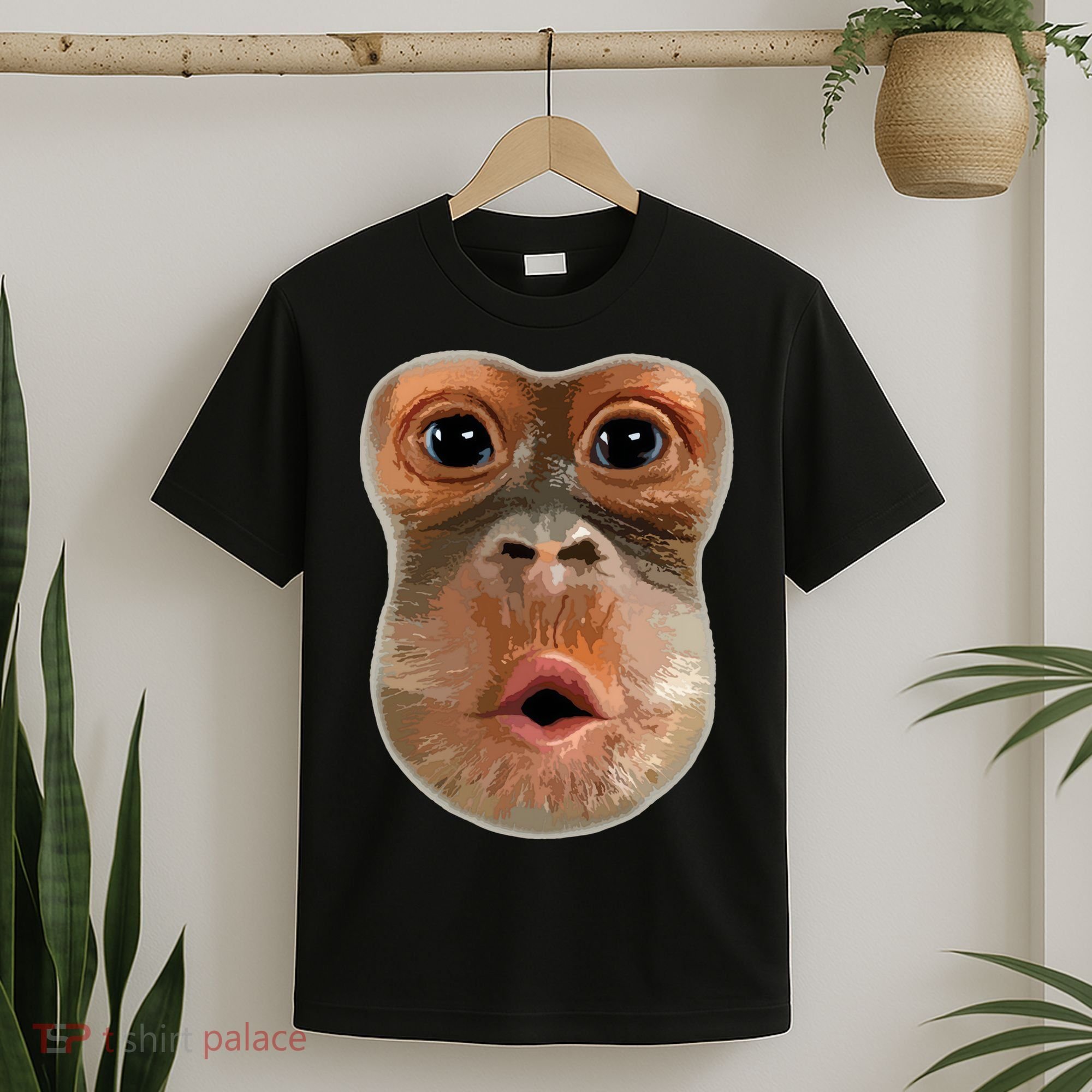 Monkey Stomach Funny Meme Cool Trending Viral Video T-Shirt