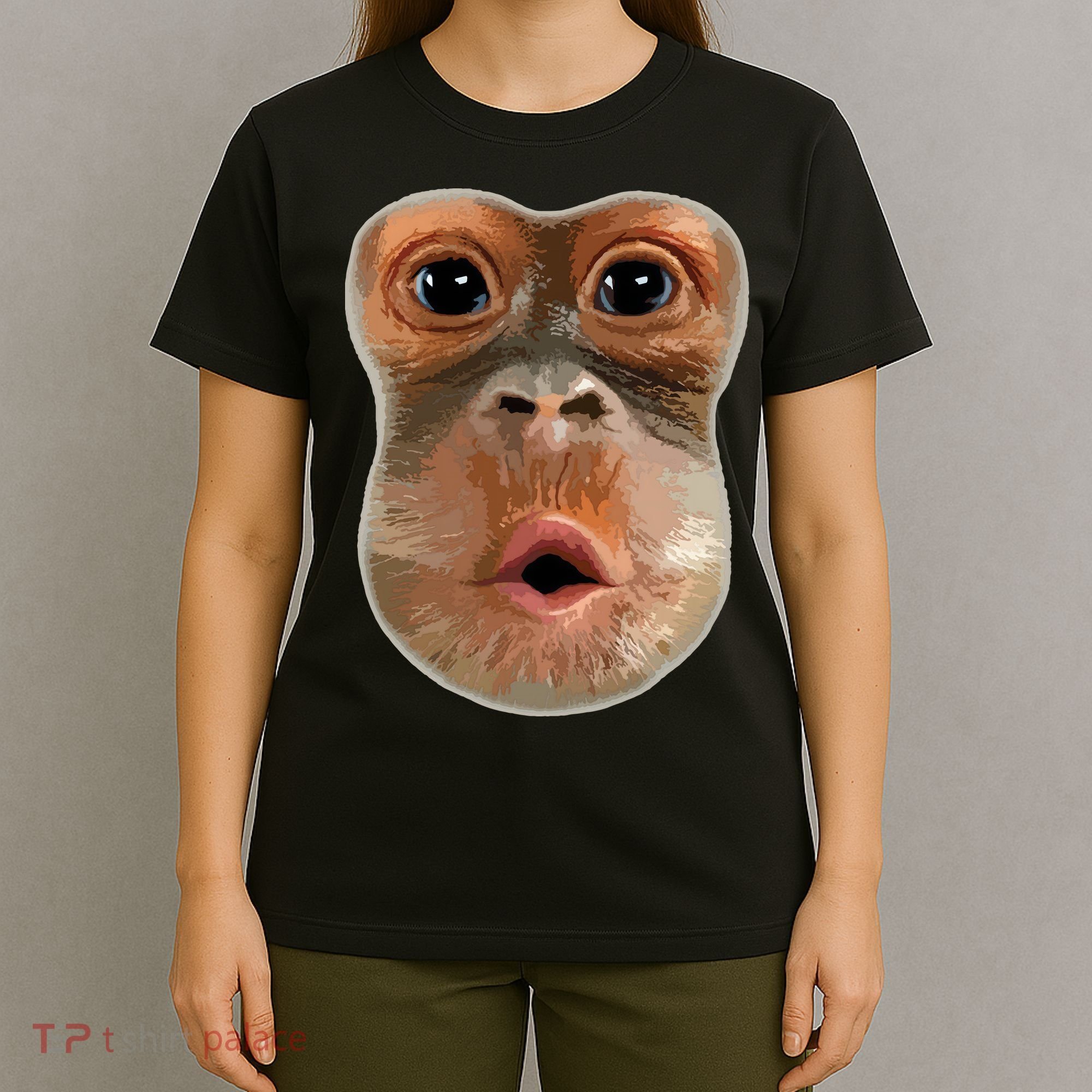 Monkey Stomach Funny Meme Cool Trending Viral Video T-Shirt