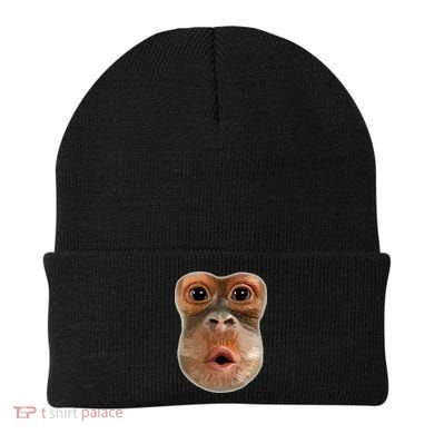 Monkey Stomach Funny Meme Cool Trending Viral Video Beanie