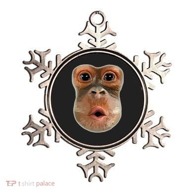 Monkey Stomach Funny Meme Cool Trending Viral Video Ornament