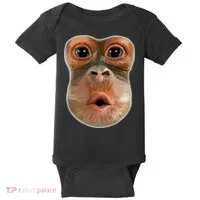 Monkey Stomach Funny Meme Cool Trending Viral Video Baby Bodysuit thumb 0