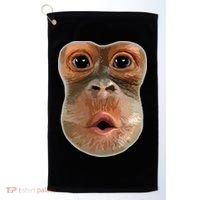Monkey Stomach Funny Meme Cool Trending Viral Video Golf Towel thumb 0