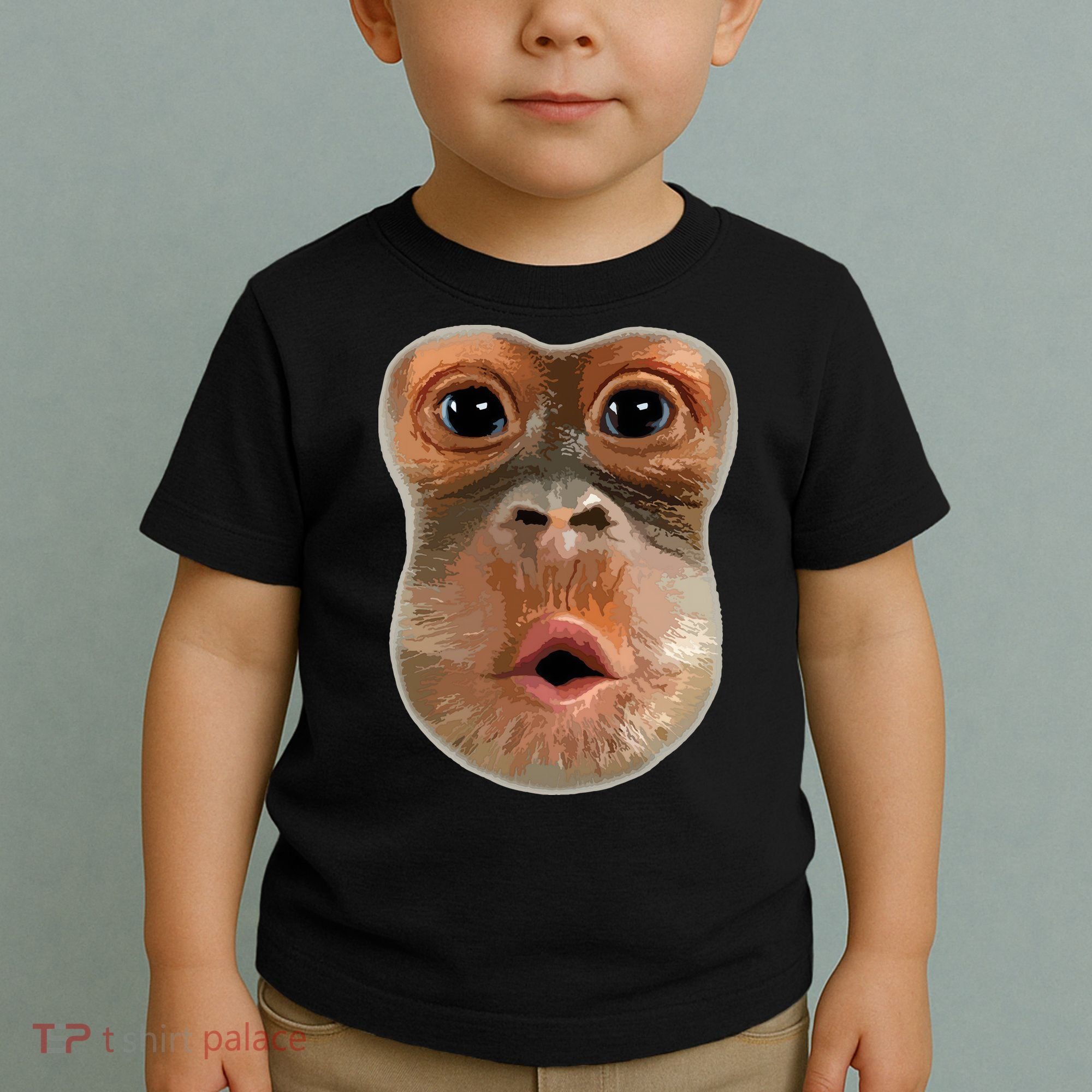 Monkey Stomach Funny Meme Cool Trending Viral Video Toddler T-Shirt