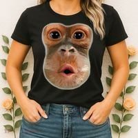 Monkey Stomach Funny Meme Cool Trending Viral Video Women's T-Shirt thumb 2