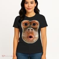Monkey Stomach Funny Meme Cool Trending Viral Video Women's T-Shirt thumb 4