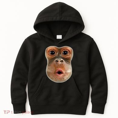 Monkey Stomach Funny Meme Cool Trending Viral Video Kids Hoodie