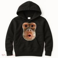 Monkey Stomach Funny Meme Cool Trending Viral Video Kids Hoodie thumb 0