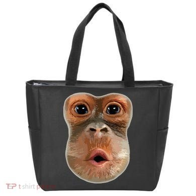 Monkey Stomach Funny Meme Cool Trending Viral Video Tote Bag