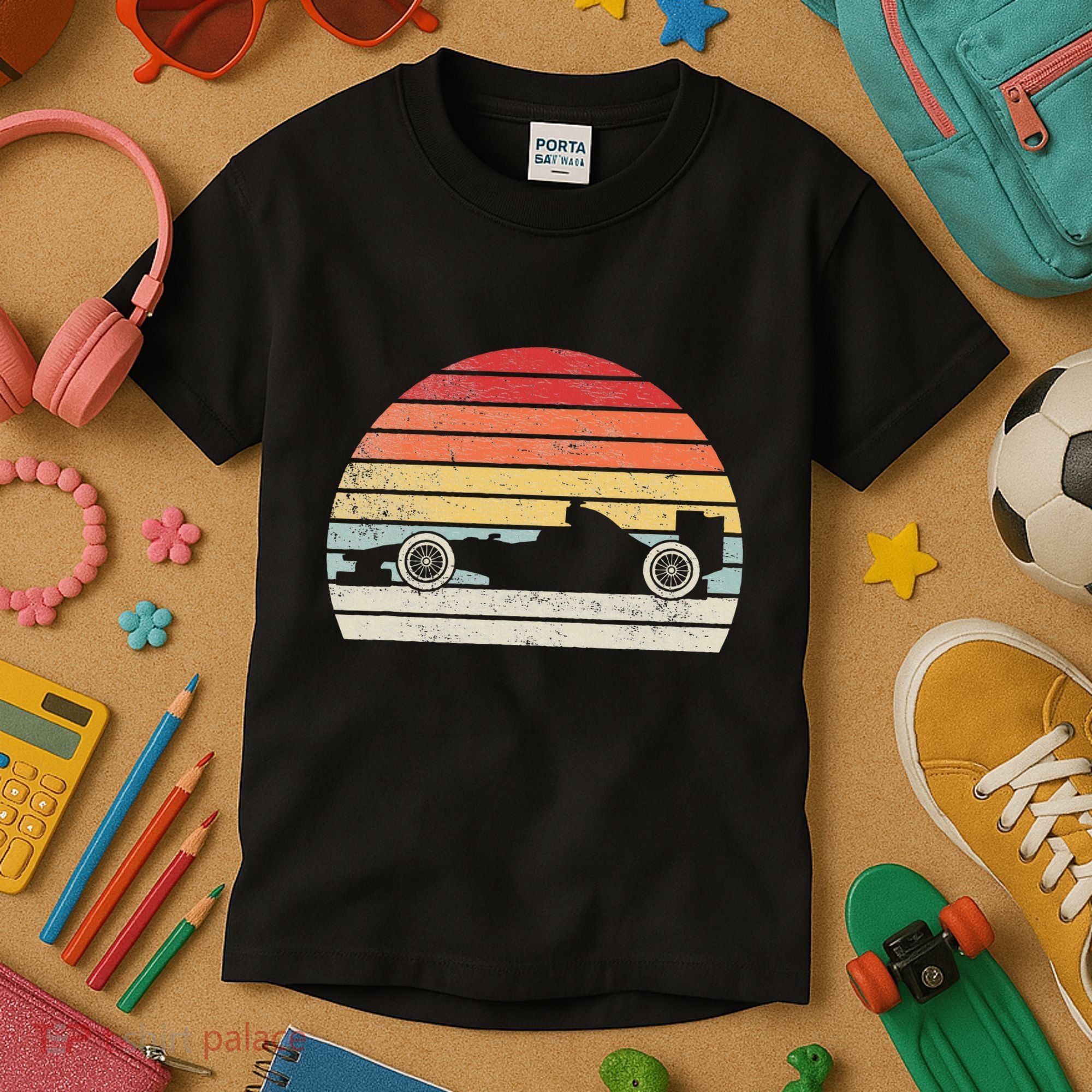 Mechanic Sport Formula Race Car Kids T-Shirt