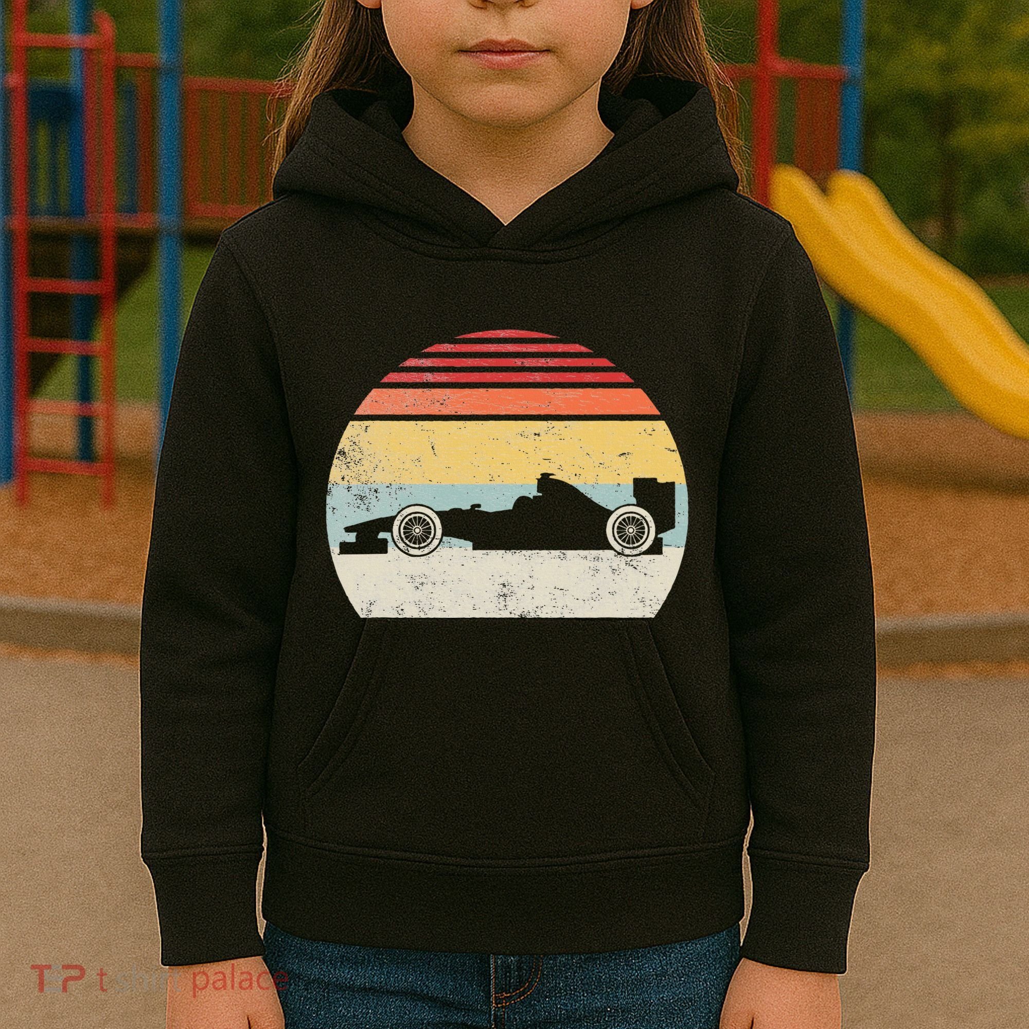 Mechanic Sport Formula Race Car Kids Hoodie
