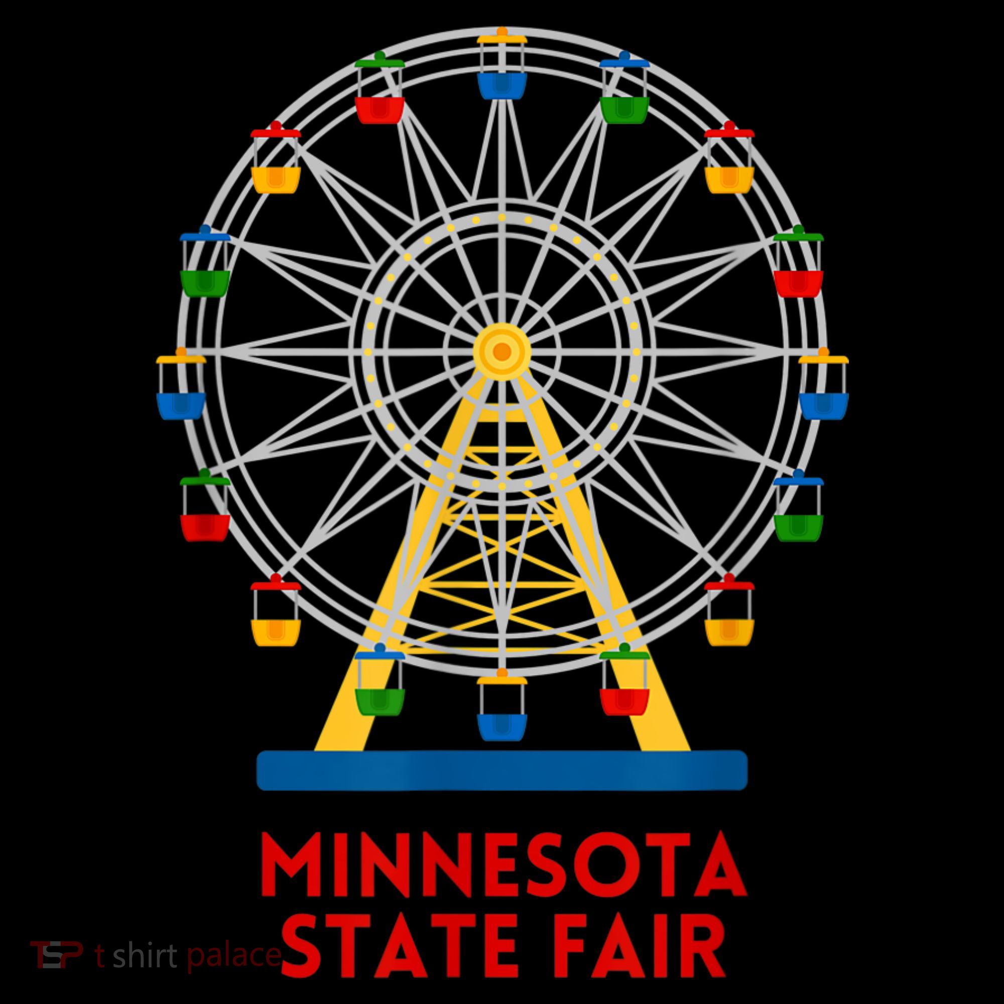 Minnesota State Fair Ferris Wheel County Fair USA-Made Doggie Bandana