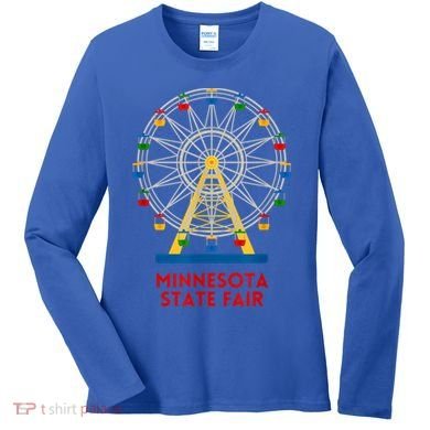 Minnesota State Fair Ferris Wheel County Fair Women's Long Sleeve Shirt