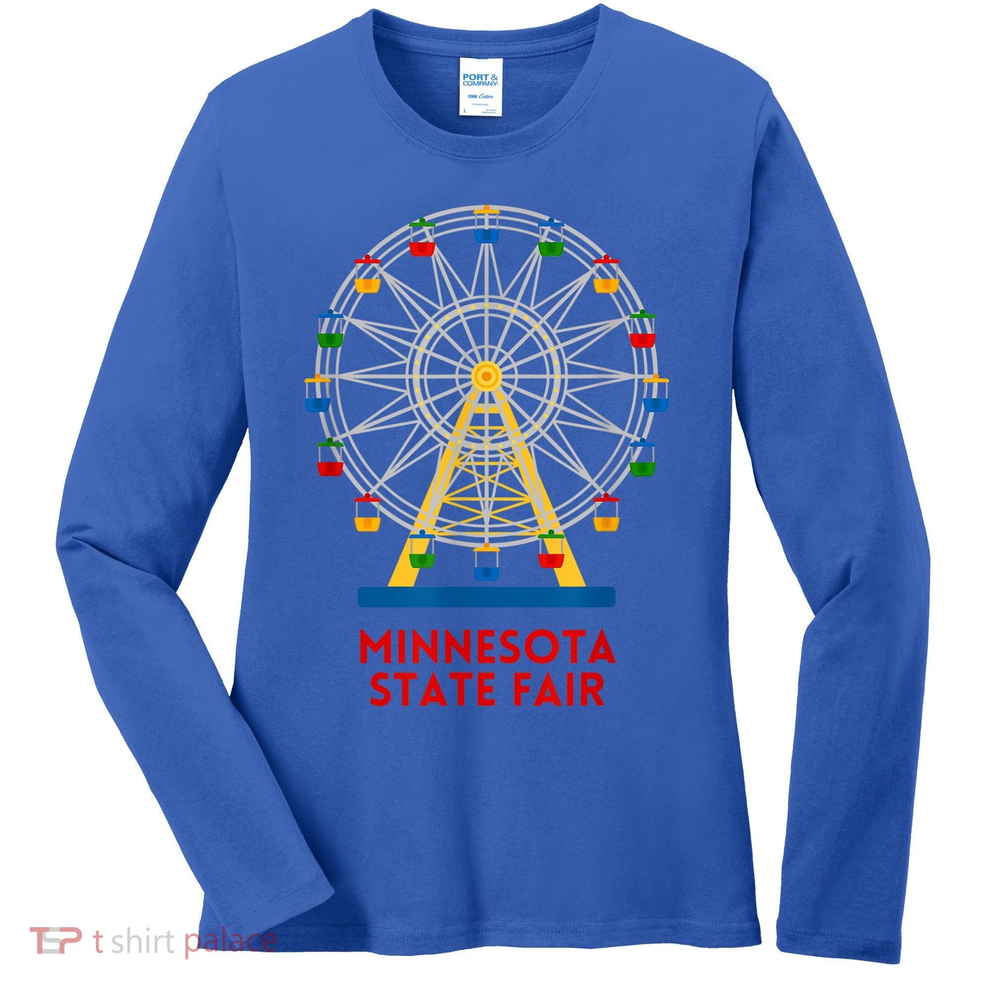 Minnesota State Fair Ferris Wheel County Fair Women's Long Sleeve Shirt