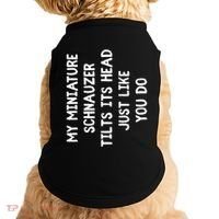 Miniature Schnauzer Funny Dog Lover Gift Cute Great Gift Doggie Tank thumb 0