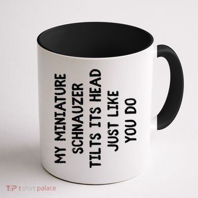 Miniature Schnauzer Funny Dog Lover Gift Cute Great Gift Coffee Mug back