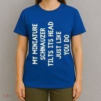 Miniature Schnauzer Funny Dog Lover Gift Cute Great Gift T-Shirt thumb 4