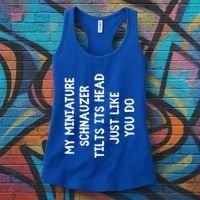 Miniature Schnauzer Funny Dog Lover Gift Cute Great Gift Women's Tank Top thumb 3