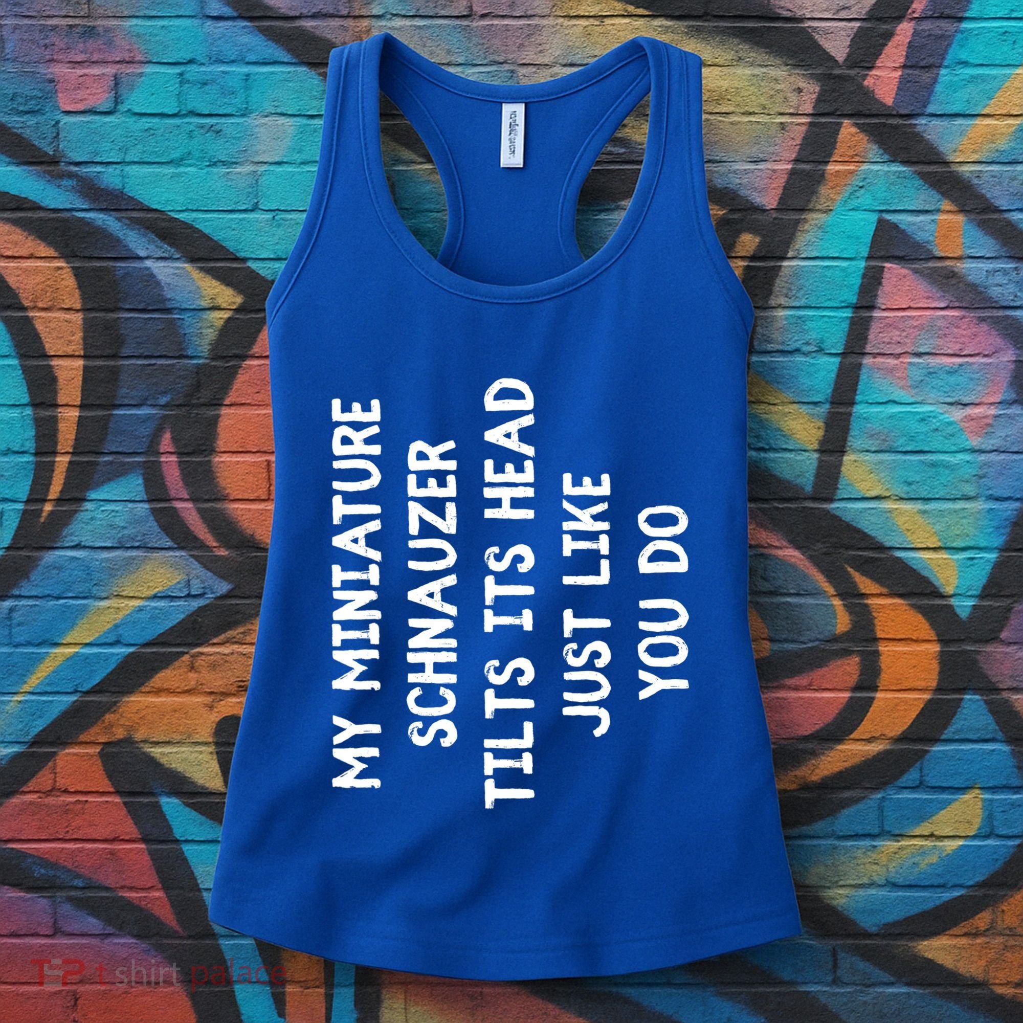 Miniature Schnauzer Funny Dog Lover Gift Cute Great Gift Women's Tank Top