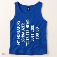 Miniature Schnauzer Funny Dog Lover Gift Cute Great Gift Tank Top thumb 2
