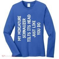 Miniature Schnauzer Funny Dog Lover Gift Cute Great Gift Women's Long Sleeve Shirt thumb 0