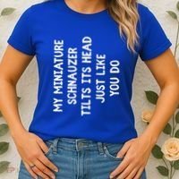 Miniature Schnauzer Funny Dog Lover Gift Cute Great Gift Women's T-Shirt thumb 2