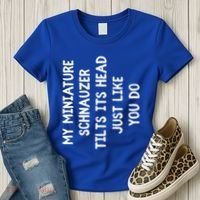 Miniature Schnauzer Funny Dog Lover Gift Cute Great Gift Women's T-Shirt thumb 3