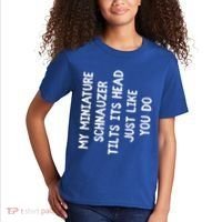 Miniature Schnauzer Funny Dog Lover Gift Cute Great Gift Kids T-Shirt thumb 2
