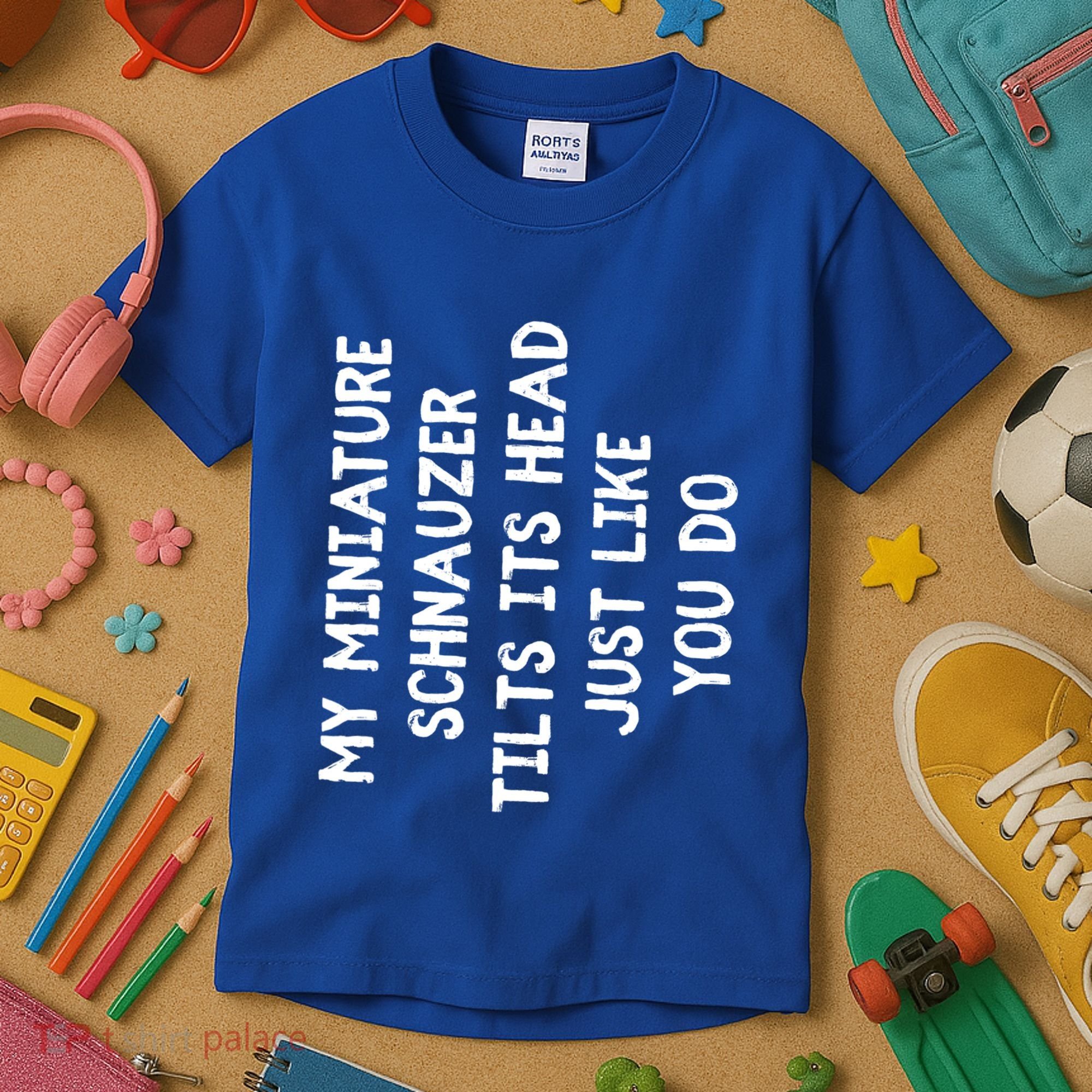 Miniature Schnauzer Funny Dog Lover Gift Cute Great Gift Kids T-Shirt