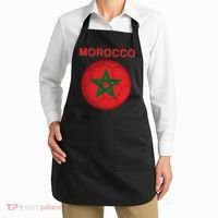 Morocco Soccer Football Moroccan Flag Gift Apron thumb 2