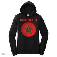 Morocco Soccer Football Moroccan Flag Gift Women's Hoodie thumb 0