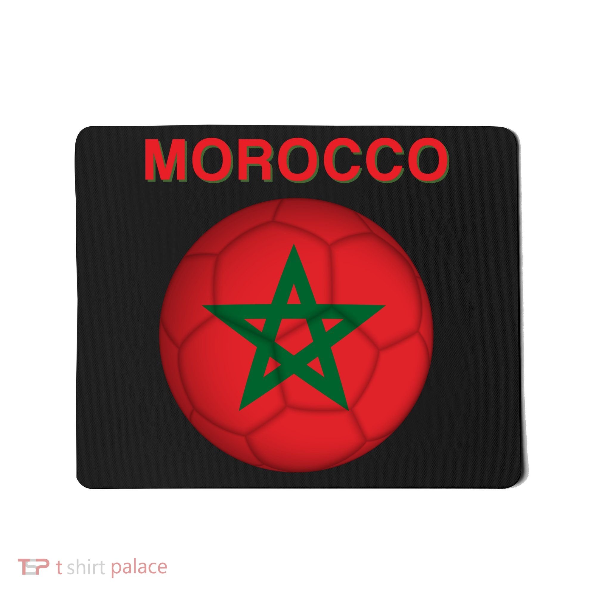 Morocco Soccer Football Moroccan Flag Gift Mousepad