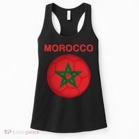 Morocco Soccer Football Moroccan Flag Gift Women's Tank Top thumb 0