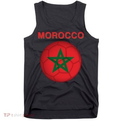Morocco Soccer Football Moroccan Flag Gift Tank Top