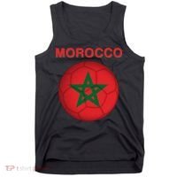 Morocco Soccer Football Moroccan Flag Gift Tank Top thumb 0