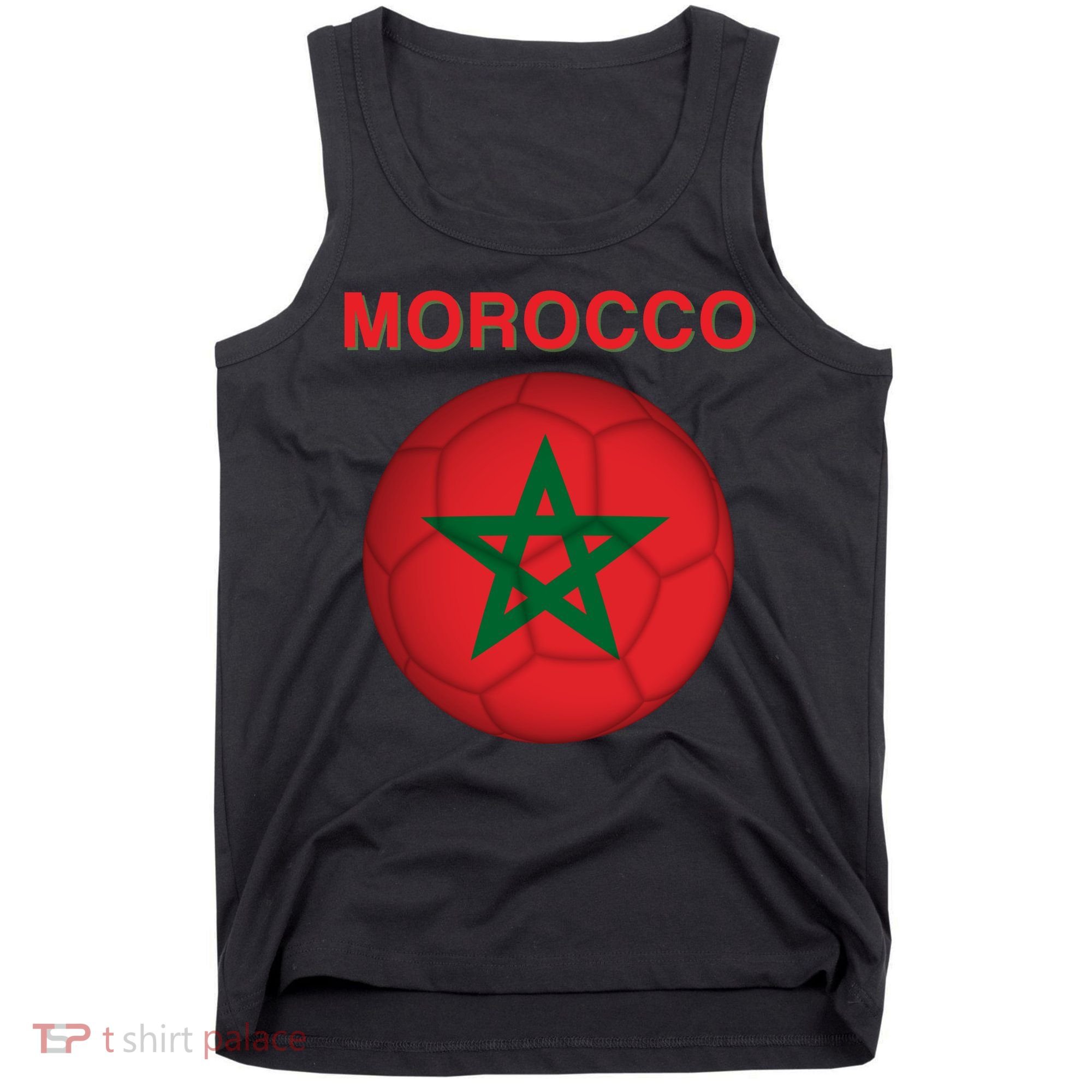 Morocco Soccer Football Moroccan Flag Gift Tank Top